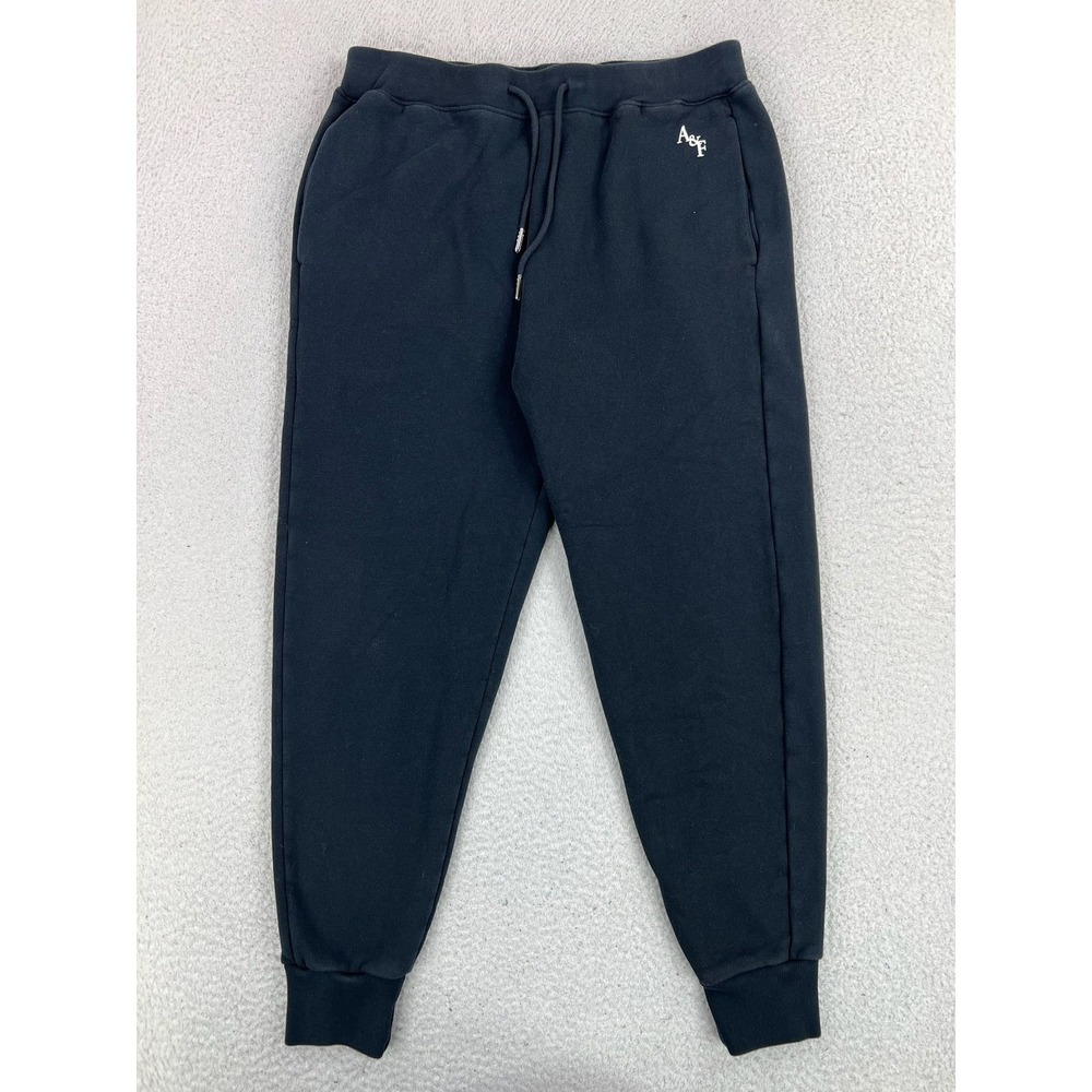 Abercrombie & Fitch Pants Mens Medium Black Soft Fleece Sweatpants Joggers
